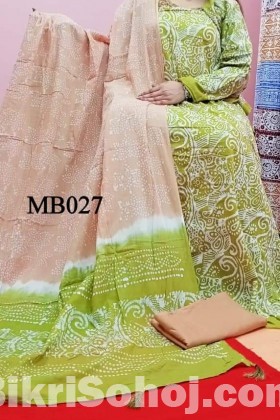 Vegetable dye batik Salwar kameez.